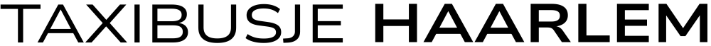 TAXIBUSJE Haarlem - Icon zwart wit